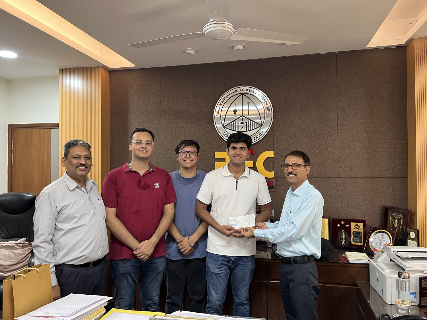 पीईसी के छात्रों ने बाजाज  टीओआरक्यू और ओएचएम   चैलेंज के ग्रैंड फिनाले में मारी बाजी